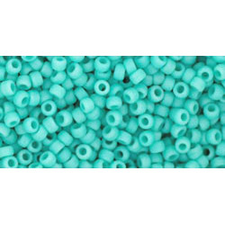 TOHO Rocailles 11/0 (#55F) Opaque-Frosted Turquoise
