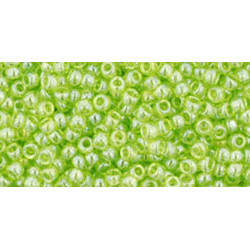 TOHO Rocailles 11/0 (#105) Trans-Lustered Lime Green