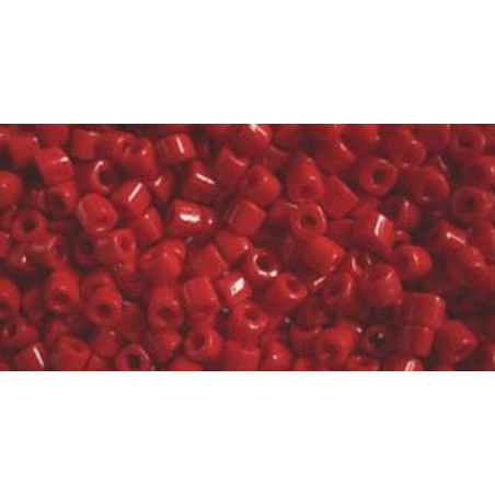 TOHO Hexcut 8/0 (#45) Opaque Pepper Red