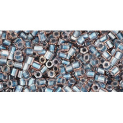 TOHO Hexcut 11/0 (#288) Inside-Color Crystal/Metallic Blue Lined